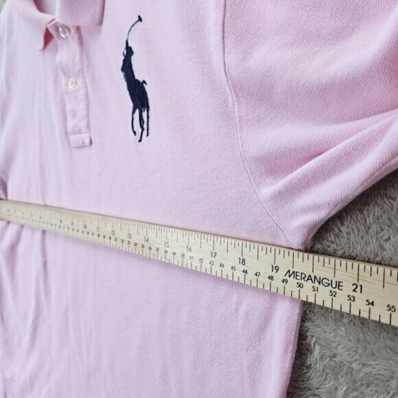 Polo Ralph Lauren Pink Golf Shirt Classic Fit Big Pony Logo Teen Size XL (18-20) - Picture 6 of 10